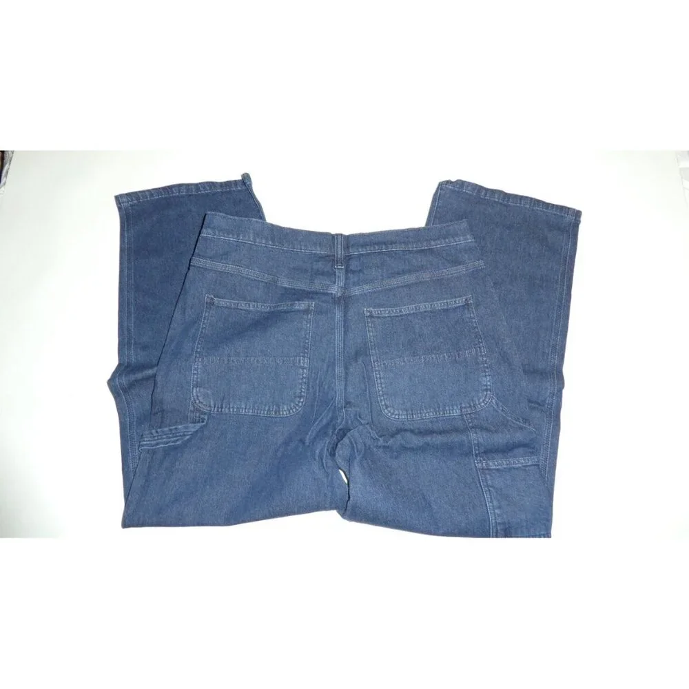 Gap Mid Rise 90s Loose Carpenter Jeans - Dark Blue - Picture 4 of 15